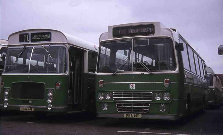 East Midland Bristol RELH6L ECW 6 & Leyland Leopard Alexander T 14